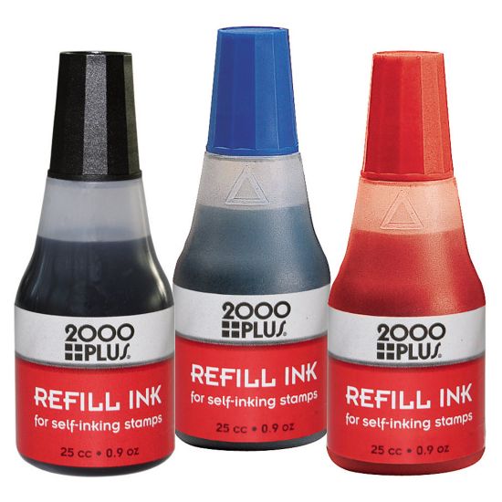 Picture of 2000 PLUS Self-Inking Stamp Refill Ink, 1 Oz, Blue