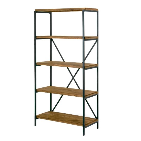 Picture of Glamour Home Ailis 68inH Etagere Bookcase, Brown