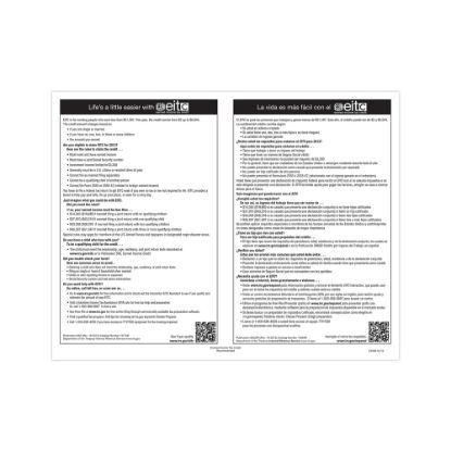 Picture of ComplyRight Federal Specialty Posters, Earned Income Tax Credit, Bilingual, 8 1/2in x 11in