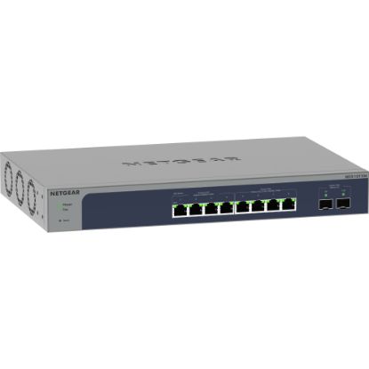 Picture of Netgear MS510TXUP Ethernet Switch - 8 Ports - Manageable - 3 Layer Supported - Modular - 380 W Power Consumption - 295 W PoE Budget - Twisted Pair, Optical Fiber - PoE Ports - Rack-mountable, Desktop - Lifetime Limited Warranty