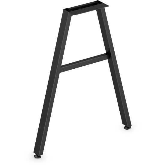 Picture of HON Mod Collection Worksurface 24inW A-leg Support - 24in - Finish: Black