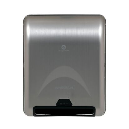 Picture of enMotion by GP PRO, 8in Recessed Automated Touchless Paper Towel Dispenser, 59466A, 13.3in x 8in x 16.4in, Stainless Steel, 1 Dispenser