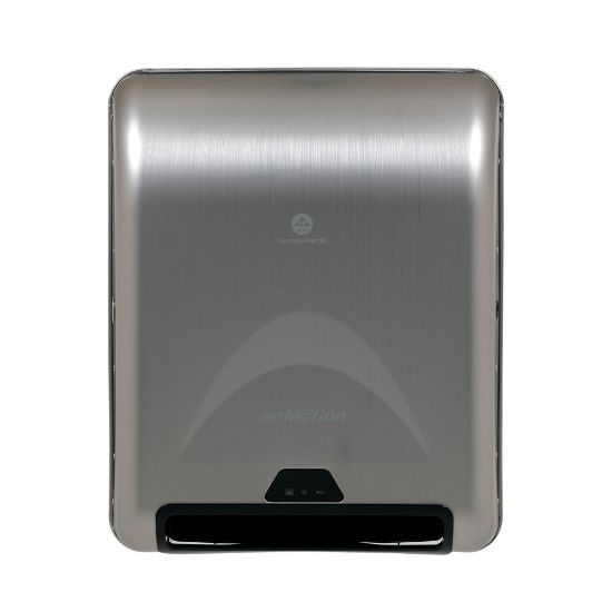 Picture of enMotion by GP PRO, 8in Recessed Automated Touchless Paper Towel Dispenser, 59466A, 13.3in x 8in x 16.4in, Stainless Steel, 1 Dispenser