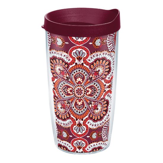 Picture of Tervis Fiesta Rio Tumbler With Lid, Harvest Design, 16 Oz, Clear