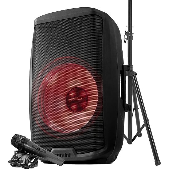 Picture of Gemini Sound AS-2115BT-LT-PK Public Address System - 2000 W Amplifier - Cable Microphone - Built-in Amplifier - Bluetooth - USB Port - Floor Standing