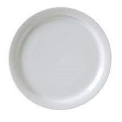 Picture of Hoffman Vertex Round China Plates, 7-1/2in, White, Pack Of 36 Plates