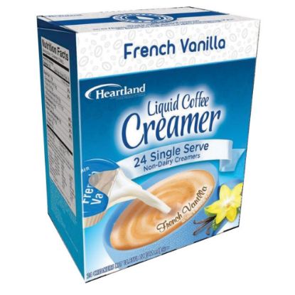 Picture of Heartland Creamers, 0.37 Oz, French Vanilla, Box Of 24 Creamers