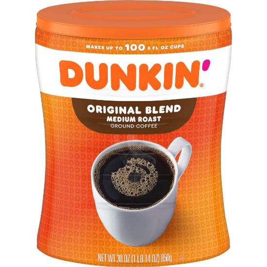 Picture of Dunkin Donuts Original Blend Ground Coffee, Medium Roast, 1.87 Lb Per Bag