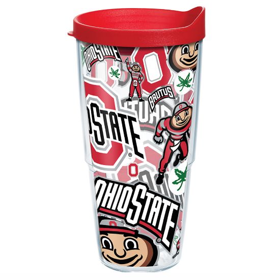 Picture of Tervis NCAA All-Over Tumbler With Lid, 24 Oz, Ohio State Buckeyes