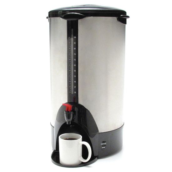 Picture of Coffee Pro 100 Cup Commercial Coffee Urn, Stainless Steel