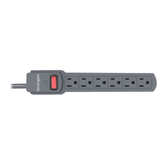 Picture of Kensington Guardian - Surge protector - output connectors: 6 - North America - gray