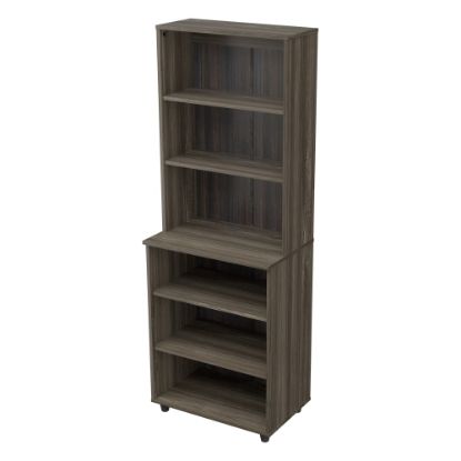 Picture of Inval 67inH 6-Shelf Storage Unit, Smoked Oak