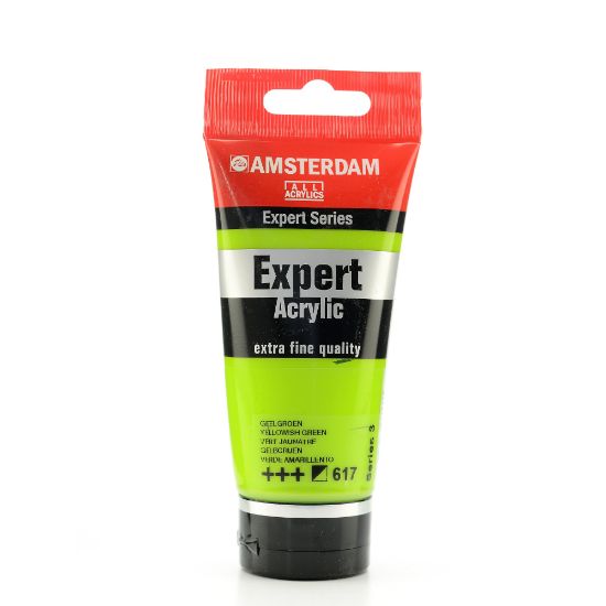 Picture of Amsterdam Expert Acrylic Paint Tubes, 75 mL, Yellowish Green, Pack Of 2