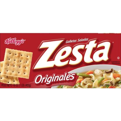 Picture of Kelloggs Zesta Saltine Crackers - Original - 16 oz - 1 Box