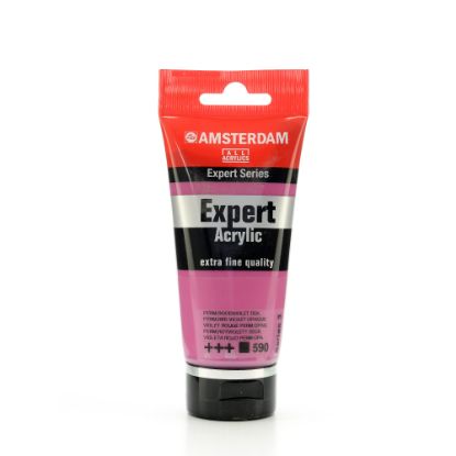 Picture of Amsterdam Expert Acrylic Paint Tubes, 75 mL, Permanent Red Violet Opaque, Pack Of 2