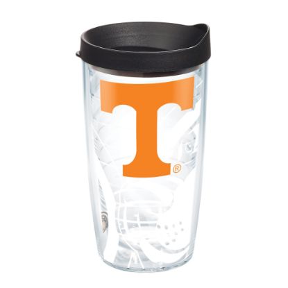 Picture of Tervis Genuine NCAA Tumbler With Lid, Tennessee Volunteers, 16 Oz, Clear