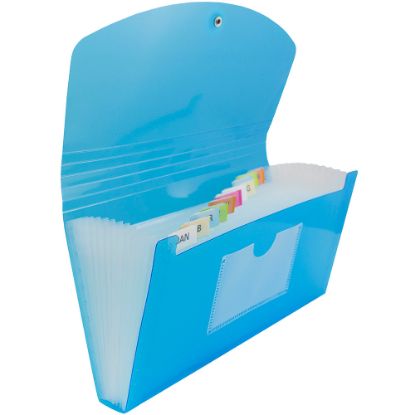 Picture of JAM Paper Expanding File, 6in Expansion, 4-1/2in x 7in, Blue