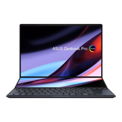 Picture of Asus Zenbook Pro 14 Duo Laptop, 14.5in Touchscreen, Intel Core i7, 32GB Memory, 1TB Solid State Drive, Tech Black, Windows 11 Home