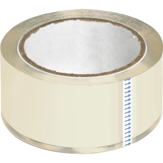 Picture of Sparco Crystal Clear to the Core Packaging Tape - 2in Width x 55 yd Length - 3in Core - Pressure-sensitive Poly - 2.50 mil - 6 / Pack - Crystal