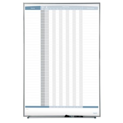 Picture of Quartet Matrix In/Out Board, 34in x 23in, Aluminum Frame With Silver Finish