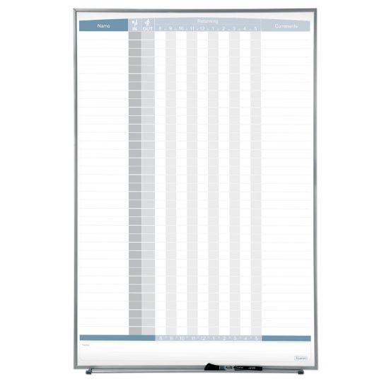 Picture of Quartet Matrix In/Out Board, 34in x 23in, Aluminum Frame With Silver Finish