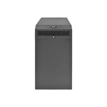 Picture of Tripp Lite 16U Wallmount Low Profile Vertical Rack Enclosure Server Cabinet - 19in 16U Wide x 35in Deep Wall Mountable for Server, LAN Switch, Patch Panel, UPS, Battery Pack - Black Powder Coat - Steel