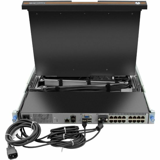 Picture of Vertiv Avocent LRA Rack Console 18.5in LCD Widescreen,8-Port, Keyboard with Touchpad - 8 Computer(s) - 18.5in LED - UXGA - 1600 x 1200 - 16:9PS/2 PortUSBVGA - Keyboard - TouchPad - 110 V AC, 220 V AC Input Voltage - 1U High - PC