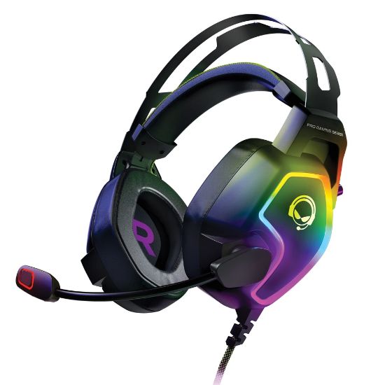 Picture of HyperGear SoundRecon RGB LED Professional Gaming Headset, Black, HPL15596