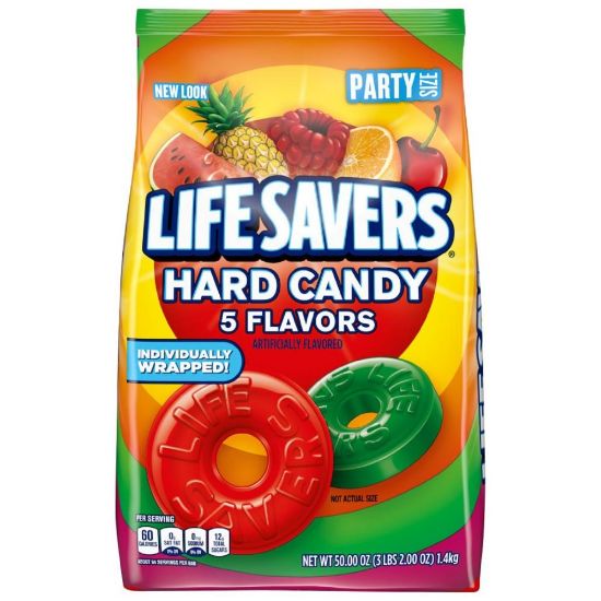 Picture of Life Savers Hard Candy 5-Flavor Party Size Bag, 50 Oz