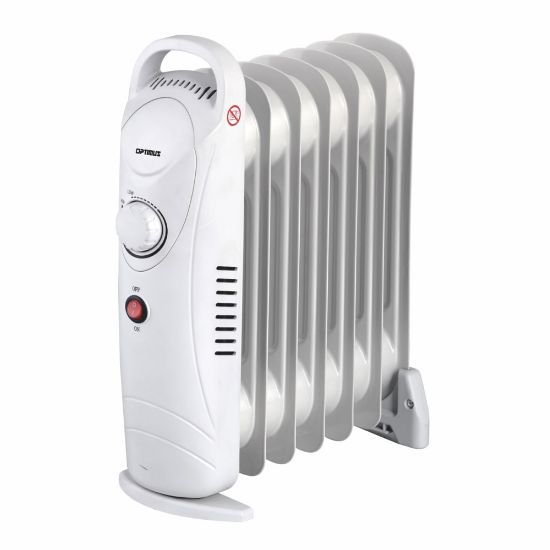 Picture of Optimus 700W Electric Portable Oil-Filled Radiator Heater, 15in x 16in