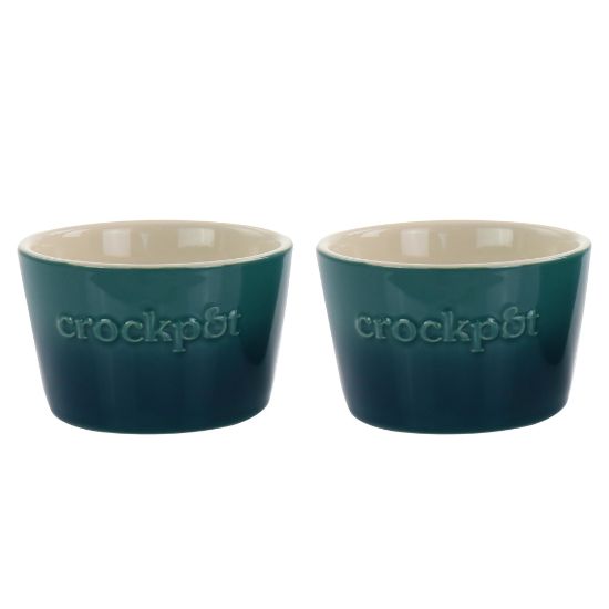 Picture of Crock-Pot 2-Piece Stoneware Ramekin Set, 8 Oz, Green