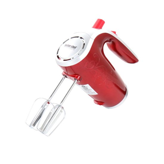 Picture of Better Chef 5-Speed Electric Hand Mixer, 5inH x 3-1/4inW x 7-1/4inD, Red