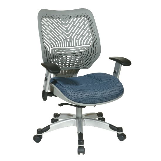 Picture of Office Star Unique Self-Adjusting SpaceFlex Mid-Back Managers Chair, Blue