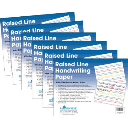 Picture of Barker Creek Handwriting Paper, 8-1/2in x 11in, Raised Line, Pack Of 300 Sheets