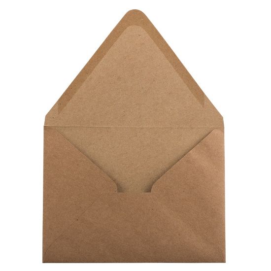 Picture of JAM Paper Envelopes, A2, Peel & Seal, Brown, Pack Of 50 Envelopes