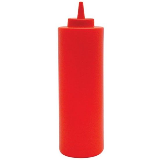 Picture of Winco Squeeze Bottle, 24 Oz, Red