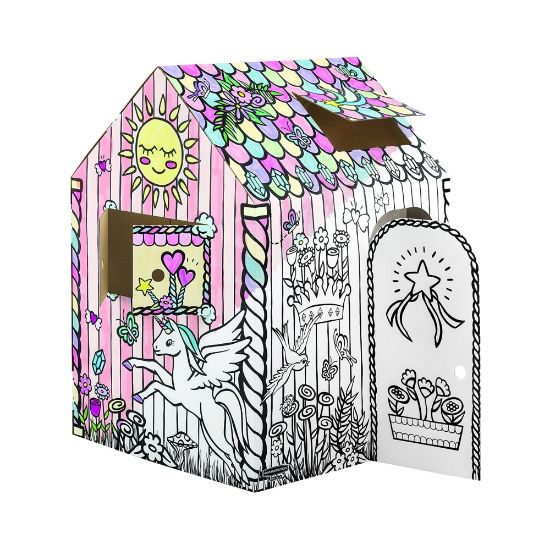 Picture of Bankers Box At Play Playhouse, 48inH x 32inW x 38inD, Unicorn