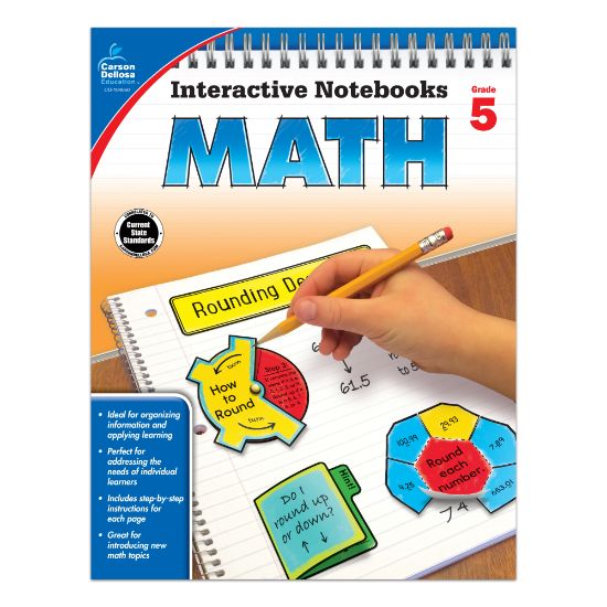 Picture of Carson-Dellosa Interactive Notebook For Math, Grade 5