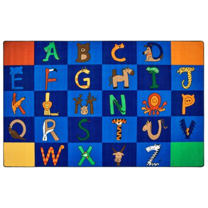 Picture of Carpets for Kids Premium Collection A to Z Animals Classroom Rug, 8ft 4in x 13ft 4in, Multicolor