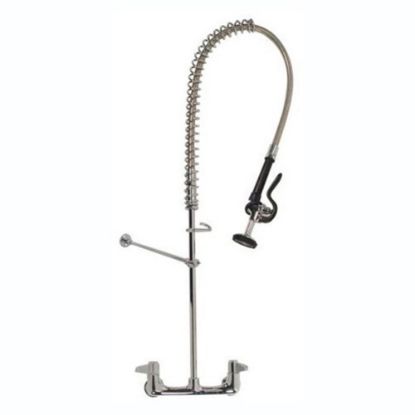 Picture of T&S Brass Wall Mount Pre-Rinse With 8in Centers, Stainless