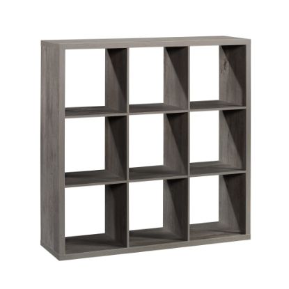 Picture of Sauder Select 44inH 9-Cube Storage Bookcase, Mystic Oak