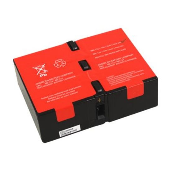 Picture of ABC RBC124 - UPS battery (equivalent to: APC RBC124) - 2 x battery - lead acid - 9 Ah - for P/N: BR1300G, SMC1000-2U, SMC1000I-2U