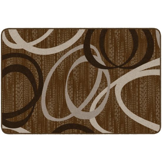 Picture of Flagship Carpets Printed Rug, Duo, 4ftH x 6ftW, Chocolate