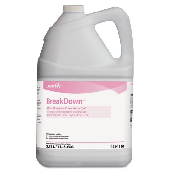 Picture of Diversey Breakdown Butchers Odor Eliminator, Fresh Scent, 1 Gallon, Case Of 4