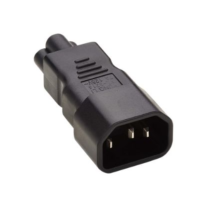 Picture of Eaton Tripp Lite Series IEC C14 to IEC C5 Power Cord Adapter - 7A, 125V, Black - Power connector adapter - IEC 60320 C14 to IEC 60320 C5 - AC 100-250 V - 7 A - black - North America