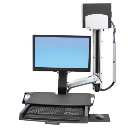 Picture of Ergotron StyleView Sit-Stand Combo Mount System With Work Surface, 45-270-026