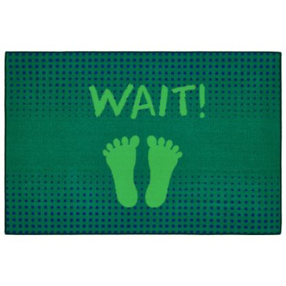 Picture of Carpets for Kids KID$Value Rugs Stand And Wait Activity Rug, 3ft x 4 1/2ft , Green