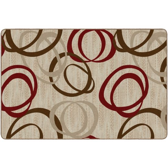 Picture of Flagship Carpets Printed Rug, Duo, 6ftH x 9ftW, Pearl