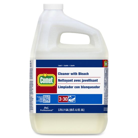 Picture of Comet Liquid Cleaner with Bleach - Liquid - 128 fl oz (4 quart) - 3 / Carton - Red