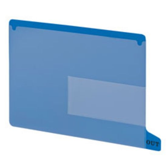 Picture of Smead Durable Poly End-Tab Out Guides, Letter Size, Blue, Pack Of 25